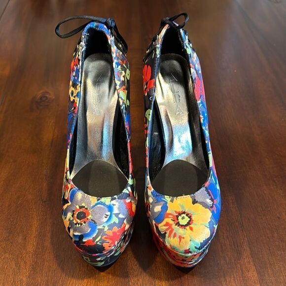 ALBA Corset Floral Platform Stiletto Heels Size 7 - Picture 4 of 9